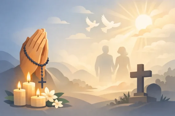 Oración católica por los difuntos que permanece